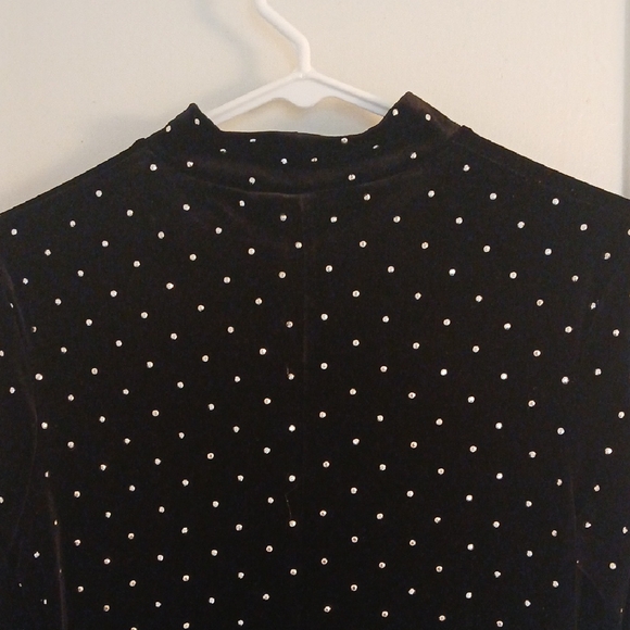 H&M Black Velvet Studded Dress - Picture 7 of 9